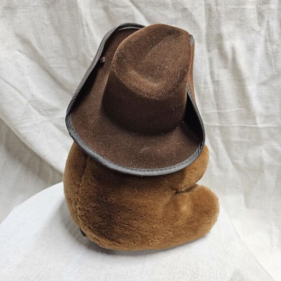 Vintage Stewart's Glen Shane Cowboy Brown Teddy Bear Stuffed Animal Plush 10" - Picture 3 of 9
